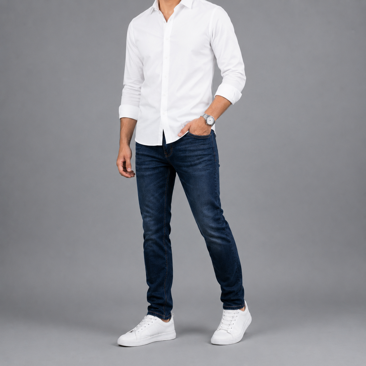LIAM SLIM-STRAIGHT FIT JEANS DEEP BLUE
