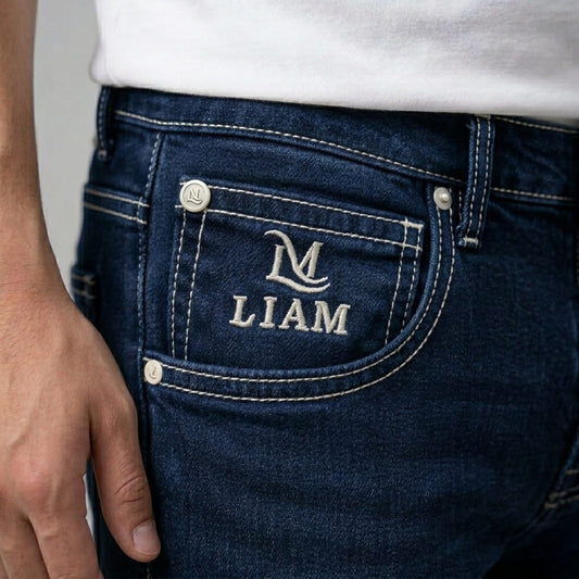 LIAM SLIM-STRAIGHT FIT JEANS DEEP BLUE