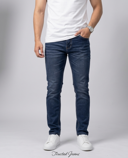 Liam Slim-Fit Jeans in Deep Blue