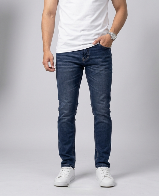 LIAM SLIM-STRAIGHT FIT JEANS  DEEP BLUE